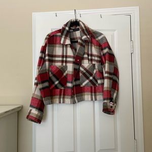 Zara plaid shacket